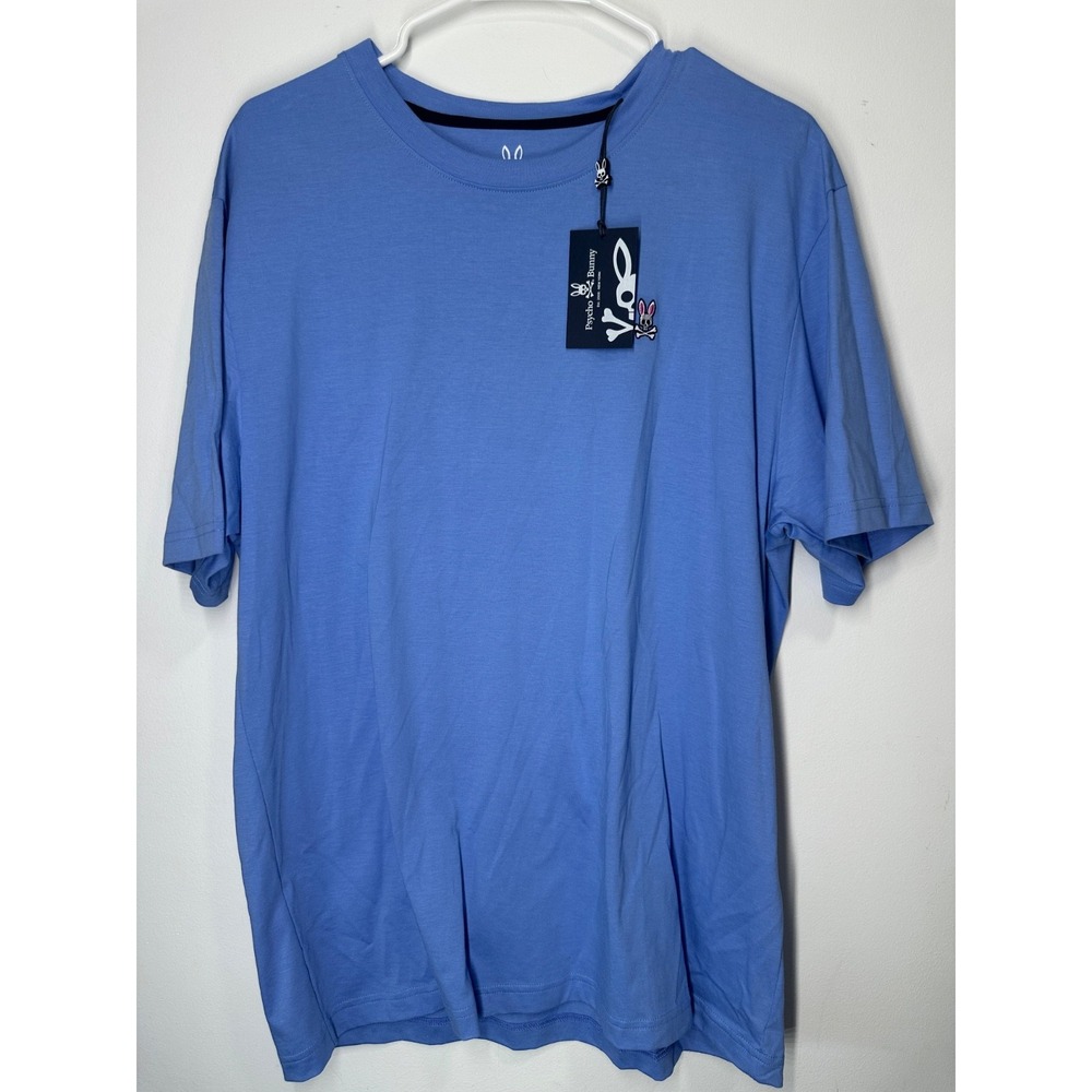 Psycho Bunny‎ Short Sleeve Logo Classic Crew Neck Tee Light Blue 7-XL